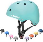 CELOID Kids Bike Helmet,Skateboard Helmets for Ages 8-10-14 Years Boys Girls,Adjustable Multi-Sport Bicycle Skateboarding Football Roller Skating Scooter Balance Bike Helmet,Light Blue