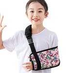 通用 Butterfly Kids Arm Sling for Girls Fashionable Colorful Children Sling Elegant Toddler Sling Padiatric Brace Support Immobilizer for Shoulder Elbow Shoulder Wrist Injury Right Left (Kids L)