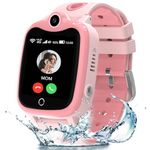 ELEJAFE Kids Smart Watch-4G GPS Smart Phone Watch for Girls with HD Video Call Family Voice Chat SOS, IP68 Waterproof School Mode Camera Alarm Calculator, Kids Smart Watch Birthday Gifts for 4-12