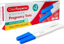 FERRIS Midstream Pregnancy Tests – 2 Pack | Early Detection HCG Home Test Sticks | Fast, Clear Results in Minutes | Over 99% Laboratory Accuracy | Easy One-Step Urine Testing for Early Checking