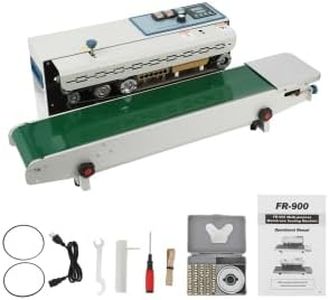 Automatic Horizontal Band Sealer with Digital Temperature Control, 0-16 m/min Sealing Speed & 6-15mm Adjustable Width, for Commercial Food Packaging & Printing