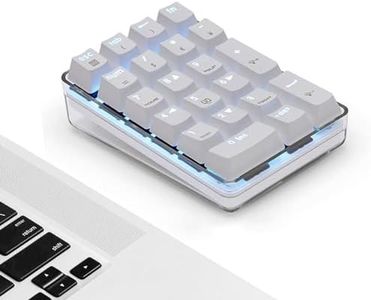 Magicforce Number Pad, Mechanical USB Wired Numeric Keypad with Blue LED Backlit 21-Key Numpad for Laptop Desktop Computer PC (Blue Switch)