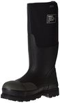 Bogs Men's Forge Tall Industrial Steel Toe Work Rain Boot, Black, 6 D(M) US