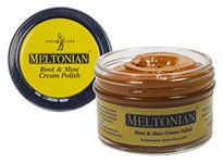 Meltonian Cream | High Quality Shoe Polish for Leather | Boot, Purse, Furniture Wax | Leather Conditioner | 1.7 OZ Jar, Cognac, One Size