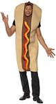 Smiffy's Men's Giant Hot Dog Costume with Ketchup Effect Front Full Bodysuit, Multi, One Size