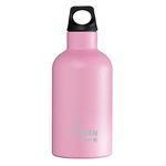 Laken TE3P Thermo Futura Vacuum Insulated Stainless Steel Water Bottle Narrow Mouth-350-Milliliter/12 Ounce, Pink