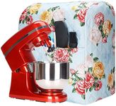 Kitchen Aid Stand Mixer Cover with Pockets, 5-7 Quart Mixer Dust Cover Compatible with Kitchenaid Mixers, Hamilton Mixers, Fits All Tilt Head & Bowl Lift Models TFC362