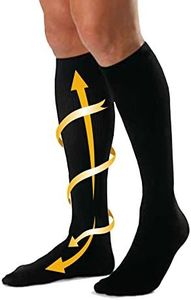 Cabeau Compression Socks - Travel/Home, Help Swelling/Blood Flow, Black, Large