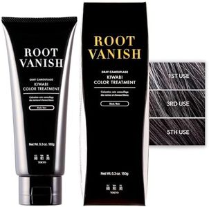 Color Treatment for Gray Coverage – Subtle, Gradual Semi-Permanent Hair Color – Hydrating, Sulfate-Free, Ammonia-Free, Vegan Color Depositing with 31 Botanical Extracts (Black)