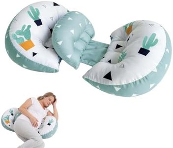 Adjustable Cotton Pregnancy Wedge Body Pillow, Maternity Pillow for Moms