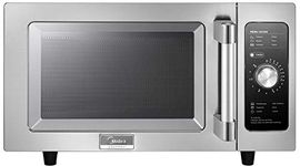 Midea 1025F0A Stainless Steel Countertop Commercial Microwave Oven, 1000W