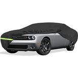 YIDEXIN Waterproof Car Covers for 2008-2019 Dodge Challenger Car Cover 210D Covers (R/T, SRT, T/A, SXT, Hellcat) Customer Fit 100% Waterproof Windproof Strap & Double Door Zipper Up to 202” L