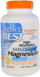 Doctor's Best High Absorption 100% Chelated Magnesium, Tablets 240 ea by Doctor's Best