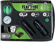 Slime 50129 Flat Tyre Puncture Emergency Kit, Includes Sealant and Tyre Inflator Pump, Suitable for Cars and Other Highway Vehicles, 10 Min Fix, Black