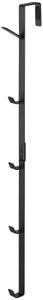 Yamazaki Home Over The Door Hooks - Vertical Hanging Coat Rack, Black