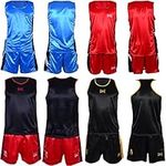 MAR | Black Boxing Shorts and Vest Boxing Costume Set Boxing Jersey Set Boxing Kit Clothing, Boxing Tank Top Boxing Set for Boys and Girls, Boxing Attire Adult/Kids Boxing Sets (X-Large)