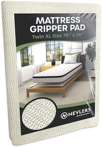 Nevlers 78" x 36" Twin XL Non Slip Mattress Gripper Pad | Bed Stoppers to Prevent Sliding Mattress | Open-Weave PVC Mattress Grippers for Sliding | Bed Anti Slip Pads