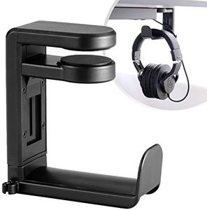 Desire2 Headphone Stand, 360 Degree Swivel Springed Desk Clamp Headphones Hanger Hook, Adjustable Gaming Headphones Headset Holder for Momentum, Solo3, Studio3, QuietComfort Headphones and more, Black