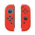 kwmobile Silicone Cover Compatible with Nintendo Switch Controller Cover (Set of 2) - Red