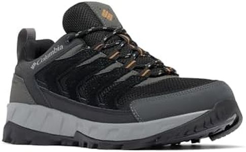 Columbia Men's Strata Trail Low Waterproof, Black/Elk, 11
