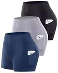 3 Pack Biker Shorts for Women with 