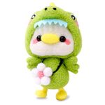 Needle Felting Kits for Beginners, Needle Felting Supplies Kits with Tools, Felting Foam Mat, Colorful Wool, Felting Kit for DIY Handcraft Duck with Needle Felting Material (Crocodile Duck)