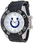 Game Time Men's 'Beast' Quartz Metal and Polyurethane Casual Watch, Color:Black (Model: NFL-BEA-IND)