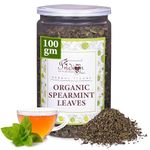 The Indian Chai Organic Spearmint Tea For Women's Pcod & Pcos|Helps With Hormonal Imbalance,Facial Hair & Acne|Improves Digestion|Relieves Stress|Herbal Tea|Caffeine Free|Loose Leaves-100 Gram