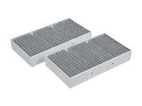 STELLOX 71-10553-SX Cabin Air Filter (Pack of 2) - Pollen Filter with Activated Carbon - For Cars