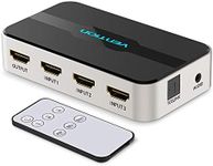 Vention HDMI Splitter 3 Input 1 Output 4K 3 Port HDMI Switcher Swtich HDMI with Toslink Audio 3D 1080P IR Remote Control for PS3 PS4 Smart TV Xbox 360 Sky Box DVD HDTV Projector