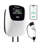 Zevpoint 7.5kW Smart EV Charger | 4.3" Display, 5m TPU Cable | App, RFID, BT| Adjustable Power |10+ Advanced Safety Protections | Emergency Switch, Anti-Theft | IP66 | Upto 5-Yr Warranty | Polar Pro