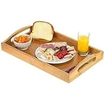 Serving tray bamboo - wooden tray w