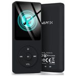 AGPTEK AGPTEK A02 8GB & 70 Hours Playback MP3 Lossless Sound Music Player (Supports up to 64GB), Black