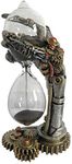 Nemesis Now Steampunk Time Skeletal Hand Sand Timer, Silver, 16cm