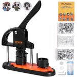 VEVOR Button Maker Machine, 1.25 inch/32mm Pin Maker, Installation-Free Badge Punch Press Kit, Children DIY Gifts Button Making Supplies with 500pcs Button Parts, Circle Cutter, Magic Book