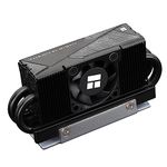 Thermalright HR10 2280 PRO Black SSD Cooler,2280 SSD Heatsink Cooling,Double-Sided Heat Sink,3500-6500RPM High Speed, 4 Copper Heat Pipes,Desktop High Performance 2280 SSD Cooler(HR10 2280 PRO Black)