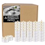 Unscented White Tealight Candles -100 Pack, 6 to 7 Hour Burn Time Smokeless Tea Light Candles, Mini Votive Paraffin Candles with Cotton Wicks for Shabbat, Weddings, Christmas, Home Decor…