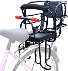 Bwcece Rear Kid's Bike Seat,Back Mount Child Bike Seat Attachment for Adult Bike,Outdoor Bike Seat for Children,Toddlers,and Kids (Up to 110lb)