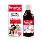 Feroglobin Vitabiotics Gentle Iron and Nutrient Liquid, Reduce Tiredness & Fatigue Maintain Health, 200 ml