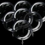 Bobo Balloons 24pcs, Clear Bubble Balloons for Stuffing,Large Transparent Balloons for DIY Party Decorations(24 Inches)