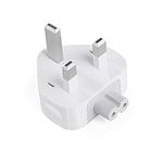 AC Power Adaptor UK Charger Replacement Plug Converter Plug 3 Pins Standard Head Wall Plug, for iPhone14 charger MacBook Pro Air Mac iBook iPod iPad and More(1 Pack)