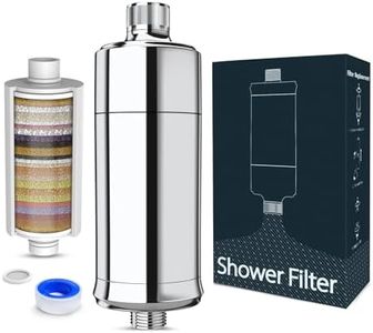 Filtre de Douche à 32 Étages avec Vitamine C, MEKO Filtre Anticalcaire pour Eau Dure, Filtre de Purification Multi-étapes pour Éliminer le Calcaire, le Chlore Résiduel et Protéger la Peau/Cheveux