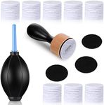 Outus 54 Pcs Alcohol Ink Blower Applicator Tool Set Alcohol Ink Supplies, Round Blending Tool Ranger Mini Blending Tool Air Blower Mini Ink Blower Felts Replacement Foams for Card Embossing Painting