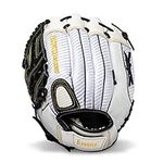 Franklin Sports Fastpitch Softball Glove - Fastpitch Pro - Adult and Youth Softball Mitt - Infield and Outfield - Left Handed Glove - White/Gold - 12" Lefty