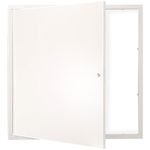 VEVOR Access Panel for Drywall & Ceiling, 24 x 24 Inch Plumbing Access Panels, Reinforced Access Door, Heavy-Duty Steel Wall Hole Cover, Easy Install Removable Hinged Panel for Wiring & Cables, Silver