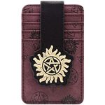 Supernatural Join The Hunt Anti Possession Tattoo Wallet Card Holder ID & Card Holder, Red