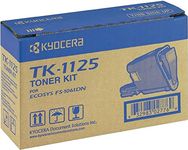 Kyocera TK-1125 Toner Black, 2,100 Pages, Original Premium Printer Cartridge 1T02M70NLV compatible with ECOSYS FS-1061DN, FS-1325MFP