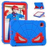 ATOOZ for Samsung Galaxy Tab A9 Kids Case 8.7 Inch,360° Heavy Duty Shockproof Sturdy Protective Cartoon Cover with Hard Front Frame & Stand Galaxy A9 8.7 Tablet Case (SM-X110/SM-X115/SM-X117) Blue