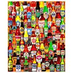 White Mountain 1047 99 Bottles of Beer on The Wall Jigsaw Puzzle, Blue and White, 24"X30"