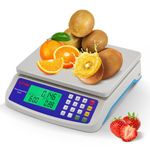 Bonvoisin Industrial Counting Scale 30kg/66lb for Precision Electronic Gram Scale Digital Parts Coins Piece Counting Scale Lb/Kg Switchable(30kg/66lb, 1g, 0.002lb)